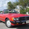 1989 MERCEDES 560SL CONV, 5.6L V8, AUT TRANS, EXTRA CLEAN, 2 TOPS, NO RESERVE.