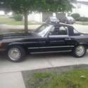 1989 Mercedes 560SL Convertible Black/ Red Interior 1 Owner 70k Miles!