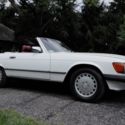 1989 Mercedes 560SL White w/ Oxblood Interior Very Good Condition No Reserve