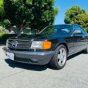 1989 Mercedes Benz 560SEC, Obsidian Black Metallic with black leather interior