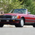 1989 Mercedes-Benz 560SL Garnet Red/Black Leather 14k mile Collector car !!!