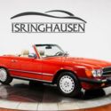 1989 Mercedes-Benz SL 560SL Roadster 38733 Miles Signal Red Convertible 5.6L V8