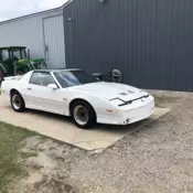 1989 Pontiac Firebird Coupe White TRANS AM Turbo