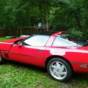 1989 Red Corvette with Red interior