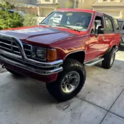 1989 Toyota 4Runner SUV Red VN62 SR5