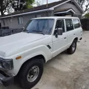 1989 Toyota Land Cruiser SUV White FJ62 GX