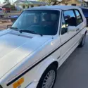 1989 Volkswagen Cabriolet White FWD Manual