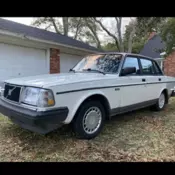 1989 Volvo 244 Sedan White DL