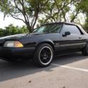 1990 1993 FORD MUSTANG LX 5.0 CONVERTIBLE TRIPLE BLACK! 5-SPD STOCK ORIG. 60K!!
