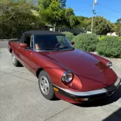 1990 Alfa Romeo Spider Red VELOCE