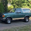 1990 Bronco XLT  5.8 liter 62k Actual Mile  Limited Slip Leather Original Paint!