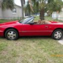 1990 Buick Reatta Convertable  red