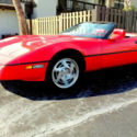 1990 C4 Corvette Convertable Victory Red with White Top