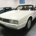 1990 Cadillac Allante Pearl White Red Leather Low Miles Beautiful Convertible