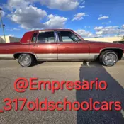 1990 Cadillac Brougham Sedan Red