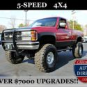 1990 Chevrolet 1500 Pickups LIFTED-5-SPD-4X4-350SBC! Red Pickup Truck 8 Manual