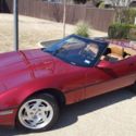 1990 Chevrolet Convertable Corvette: 1 owner, garage keep, 27 year old low milea