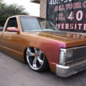 1990 Chevrolet S-10 Regular Cab Low Rider Lowered Bagged Body Drop 20&quot; Wheels
