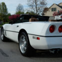 1990 CHEVY CORVETTE CONVERTIBLE, AUTO, WHITE/WHITE-TAN, SUMMER FUN!