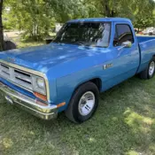 1990 Dodge D-Series Pickup Blue D150