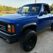 1990 Dodge Dakota Convertible Blue SPORT