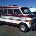 1990 Dodge Mark III  Custom Ram B 250 Burgundy & White Van