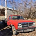 1990 Dodge W350 flatbed dually truck w/Cummins and 5 speed manual!