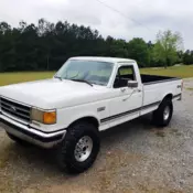 1990 F-250 XLT Lariat 7.3 Diesel Auto Rust Free Single Cab 4X4 Nice!!!! L@@K