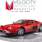 1990 Ferrari Testarossa 5 Speed 2-Door Coupe