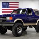 1990 Ford Bronco  86156 Miles Black and Tan Station Wagon 351ci V8 Automatic