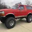 1990 Ford Bronco SUV Red 4WD Automatic U100