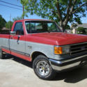 1990 FORD F-150 LARIAT XLT Pickup TRUCK 5.0 V8 Automatic Red Silver