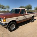 1990 Ford F-250 Pickup Brown 4WD Manual xlt lariat
