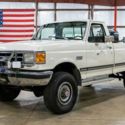 1990 Ford F350 XLT Lariat 7308 Miles Ford White Pickup Truck 7.5L V8 5-Speed Man