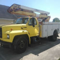 1990 Ford F600 bucket truck insulated 40ft boom Working height