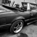1990 Ford Mustang Convertible Black RWD Manual GT