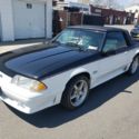 1990 Ford Mustang Convertible White RWD Manual GT