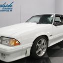 1990 Ford Mustang GT 24156 Miles White Hatchback 5.0 Liter V8 4 Speed Automatic