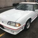 1990 Ford Mustang GT 63,878 Miles white convertible 8 Cylinder Engine 5.0L/302 A
