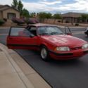 1990 ford mustang NOTCH BACK, RED, 5.0,