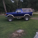 1990 Full size ford bronco with 6” lift 38” tires and soft top