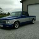 1990 GMC S15 extended cab. (S10 square body, lowered, steet rod)