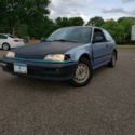 1990 Honda Civic Hatchback Blue FWD Manual