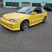 1990 Honda Civic Yellow 1500 CRX SI