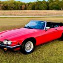 1990 Jaguar XJS 2dr Red Convertible Black Leather Interior
