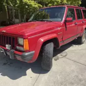 1990 Jeep Cherokee Red LIMITED