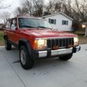 1990 Jeep Cherokee SUV Red 4WD Manual LAREDO