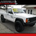 1990 Jeep Comanche Base Short Bed 134471 Miles White  Straight 6 Cylinder Engine