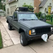 1990 Jeep Comanche Pickup Grey PIONEER