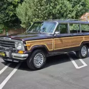 1990 Jeep Grand Wagoneer SUV Red